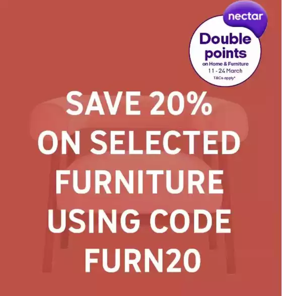 Habitat catalogue in Bexley | Save 20% On Selected Furinture | 2026-03-13T00:00:00.000Z - 2026-04-30T00:00:00.000Z