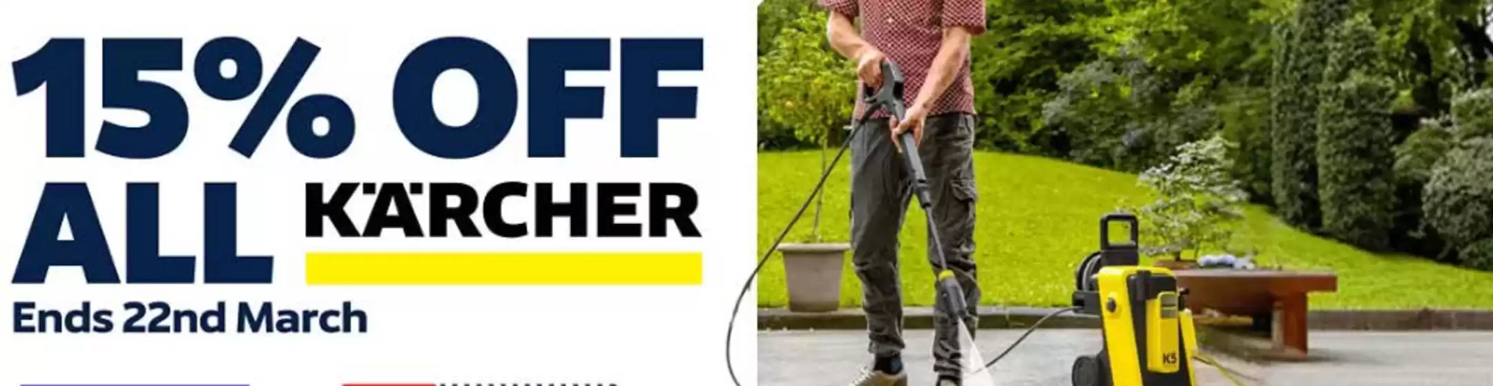 Screwfix catalogue in Belvedere | 15% Off Al Karcher | 2026-03-18T00:00:00.000Z - 2026-03-22T00:00:00.000Z