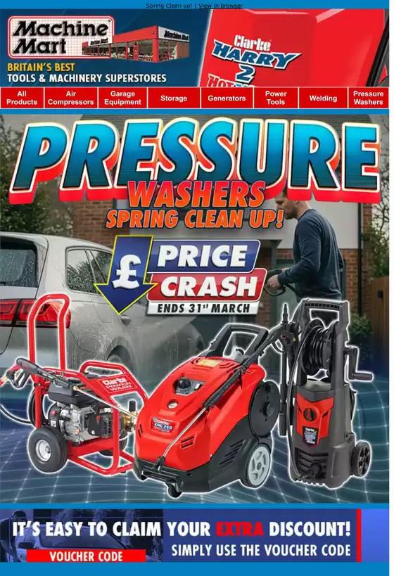 Machine Mart catalogue in Norwich | Washers Spring Clean Up! | 2026-03-24T00:00:00.000Z - 2026-03-31T00:00:00.000Z
