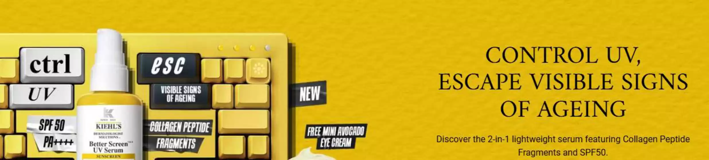 Kiehl's catalogue in Aylesbury | Control Uv Escape Visuble Sings Of Ageing | 2026-03-30T00:00:00.000Z - 2026-04-18T00:00:00.000Z