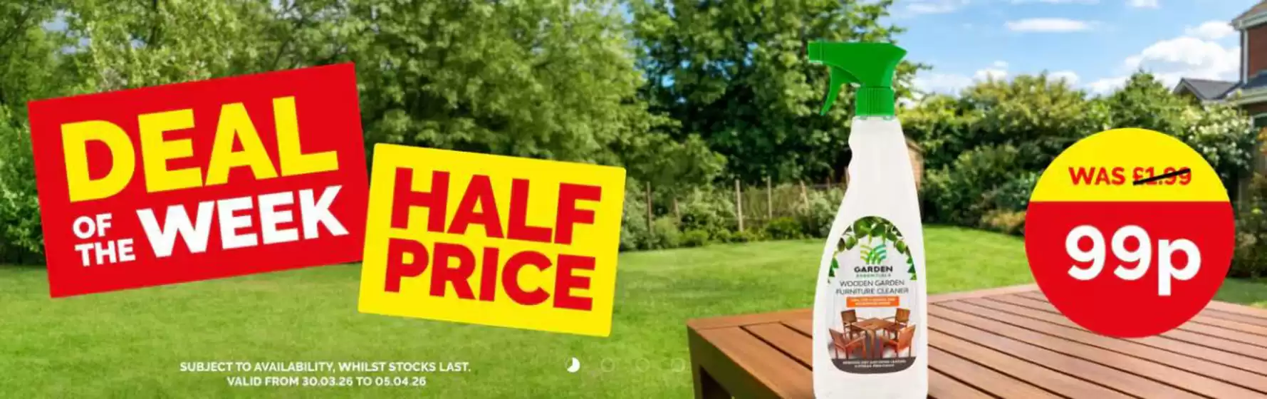 Poundstretcher catalogue in Folkestone | Deal Of The Week Half Price | 2026-03-30T00:00:00.000Z - 2026-04-05T00:00:00.000Z