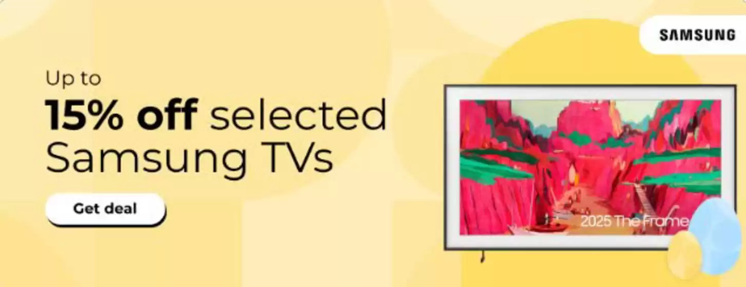 Hughes catalogue | Up To 15% Off Selected Samsung Tvs | 2026-04-08T00:00:00.000Z - 2026-04-20T00:00:00.000Z