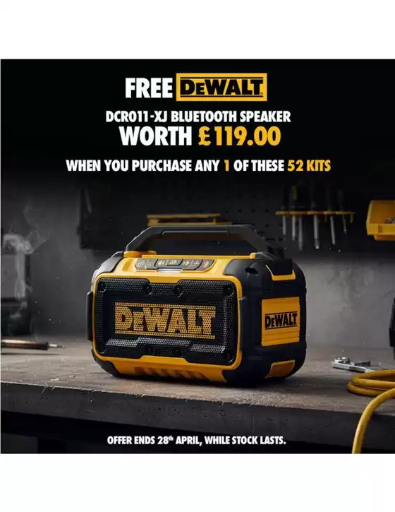 Machine Mart catalogue in Bexhill | Free DeWalt | 2026-04-09T00:00:00.000Z - 2026-04-28T00:00:00.000Z