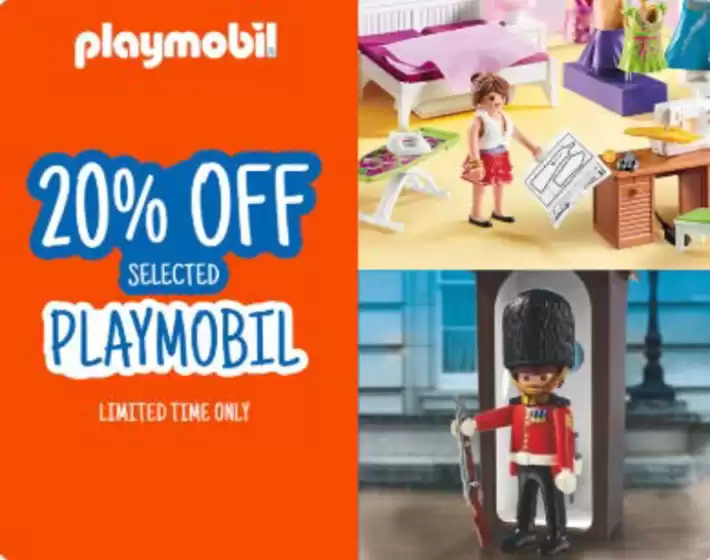 Hamleys catalogue in Kingswood | 20% Off Selected Playmobil | 2026-04-09T00:00:00.000Z - 2026-04-18T00:00:00.000Z