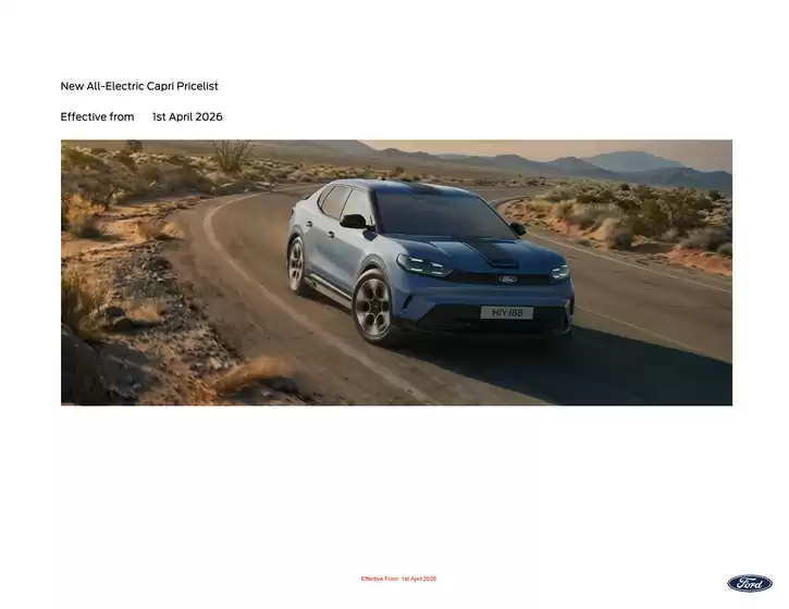 Ford catalogue in Redruth | PL Capri Customer Price List. | 2026-04-14T00:00:00.000Z - 2026-04-28T00:00:00.000Z