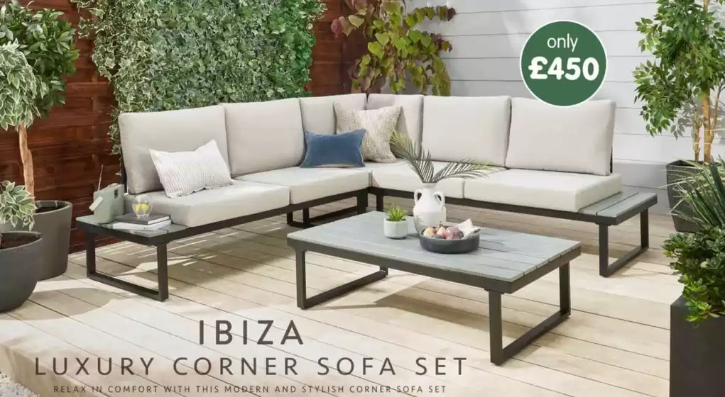 B&M Stores catalogue in Ballymena | Ibiza Luxury Corner Sofa Set | 2026-04-15T00:00:00.000Z - 2026-04-29T00:00:00.000Z