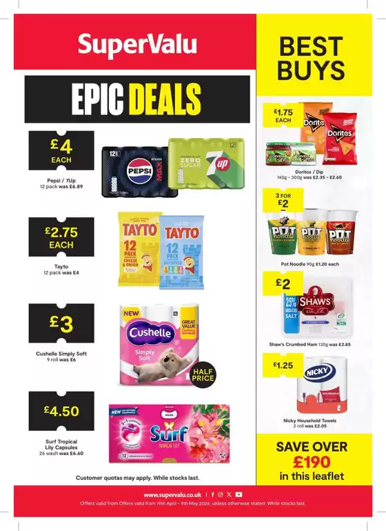 SuperValu catalogue | SuperValu weekly offers | 2026-04-19T00:00:00.000Z - 2026-05-09T00:00:00.000Z