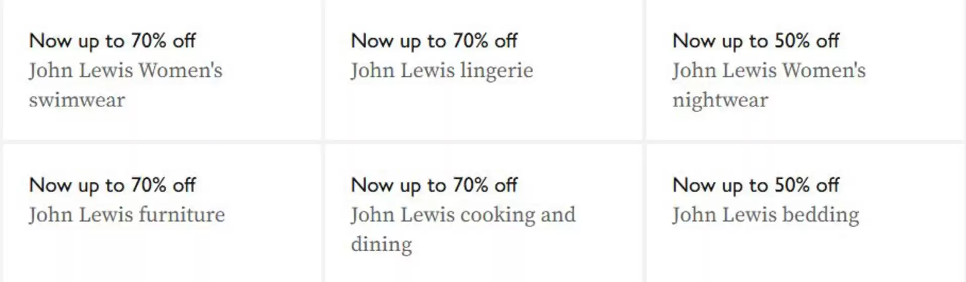 John Lewis catalogue | New Up To 70% Off | 2026-04-21T00:00:00.000Z - 2026-05-13T00:00:00.000Z