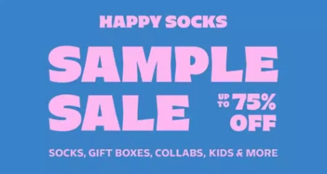 Happy Socks catalogue | Sample Sale Up To 75% Off | 2026-04-29T00:00:00.000Z - 2026-05-05T00:00:00.000Z