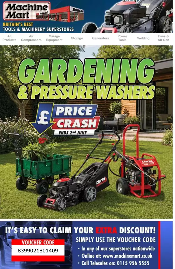 Machine Mart catalogue in St Ives-Cambridgeshire | Garden & Pressure Washers | 2026-05-04T00:00:00.000Z - 2026-06-02T00:00:00.000Z