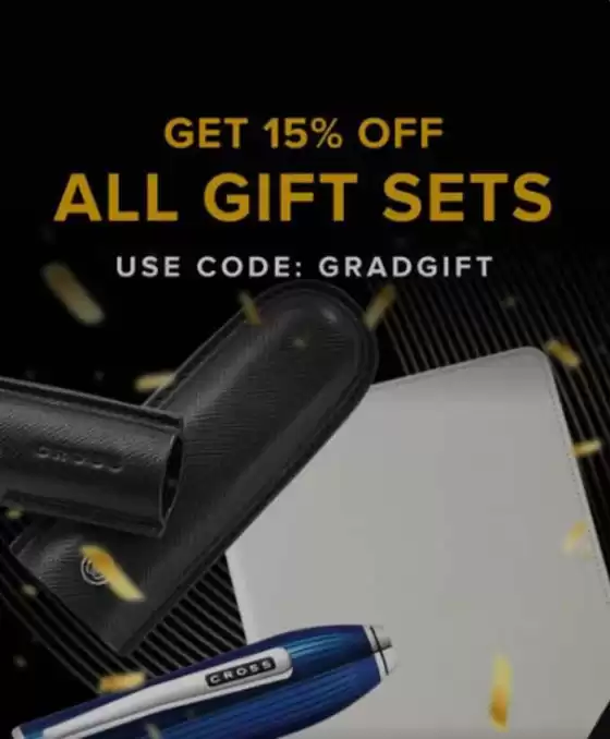 Cross catalogue | Get 15% Off All Gift Sets | 2026-05-05T00:00:00.000Z - 2026-05-23T00:00:00.000Z