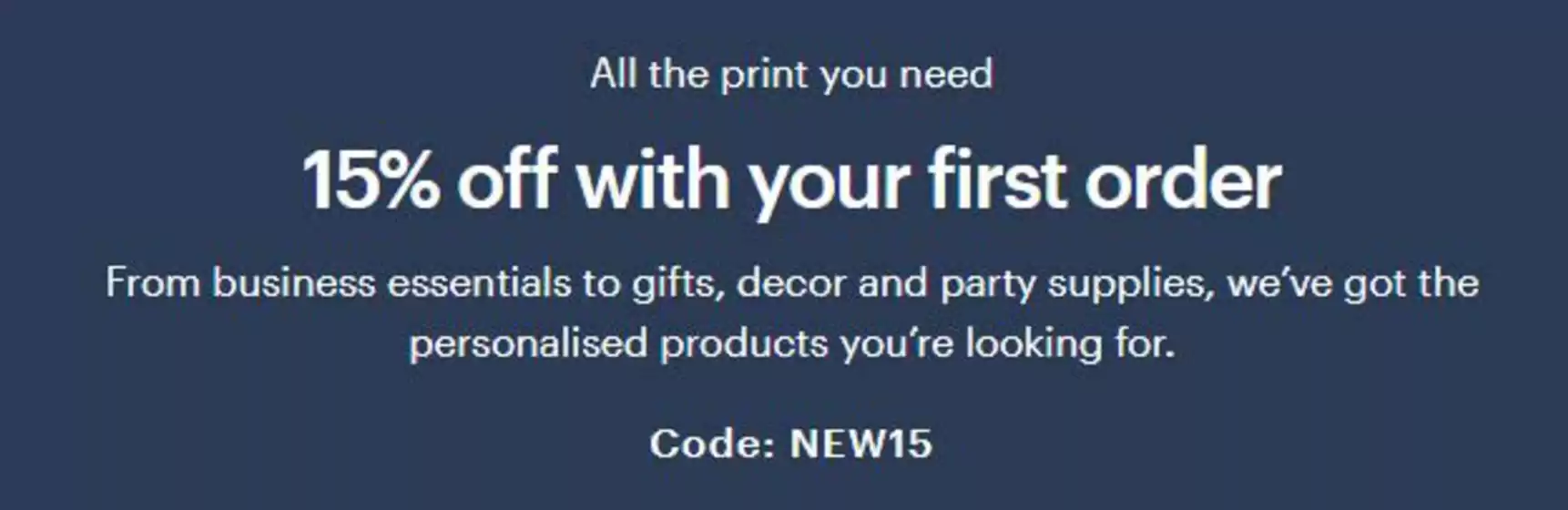 Vistaprint catalogue | 15% Off With Your First Order | 2026-05-18T00:00:00.000Z - 2026-05-29T00:00:00.000Z