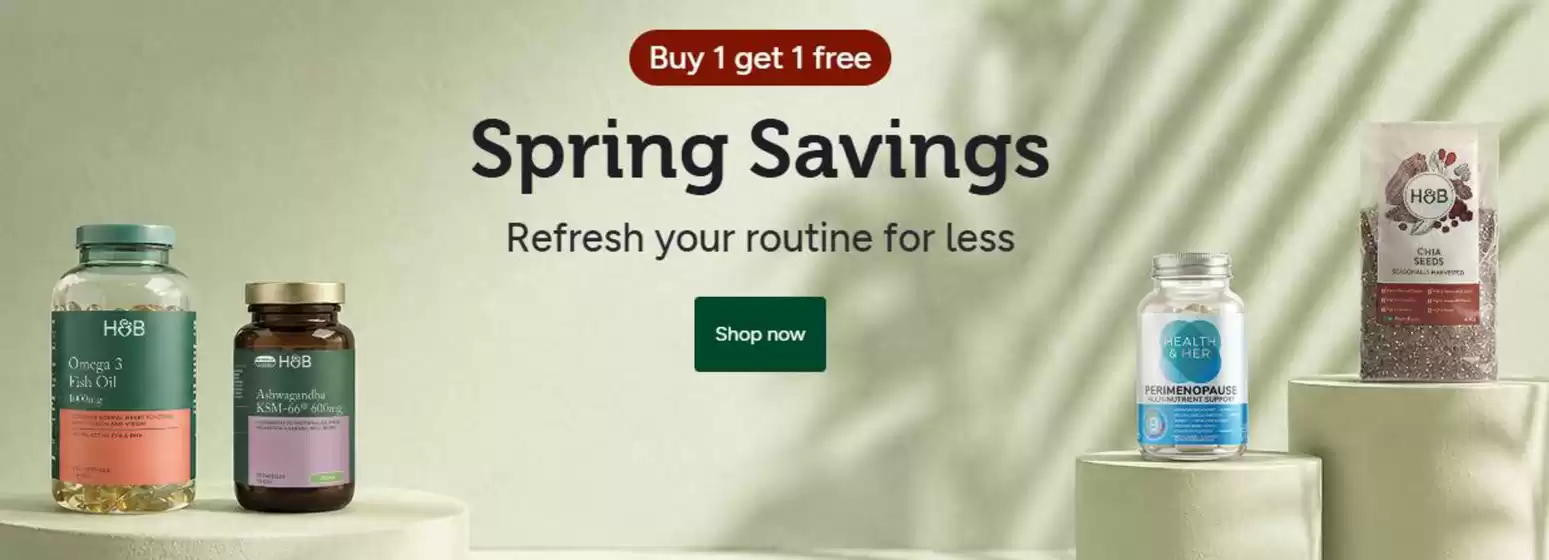 Holland & Barrett catalogue | Spring Savings`` | 2026-05-19T00:00:00.000Z - 2026-05-31T00:00:00.000Z