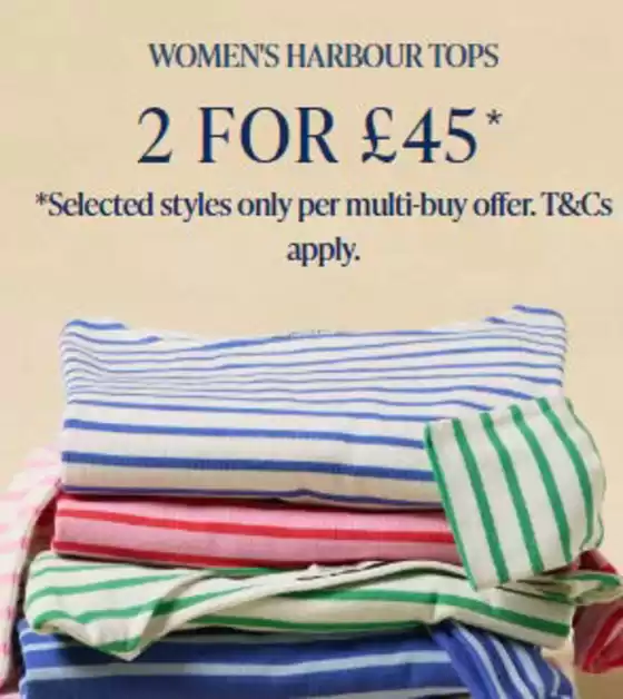 Joules catalogue | Women's Harbour Tops | 2026-05-21T00:00:00.000Z - 2026-06-10T00:00:00.000Z