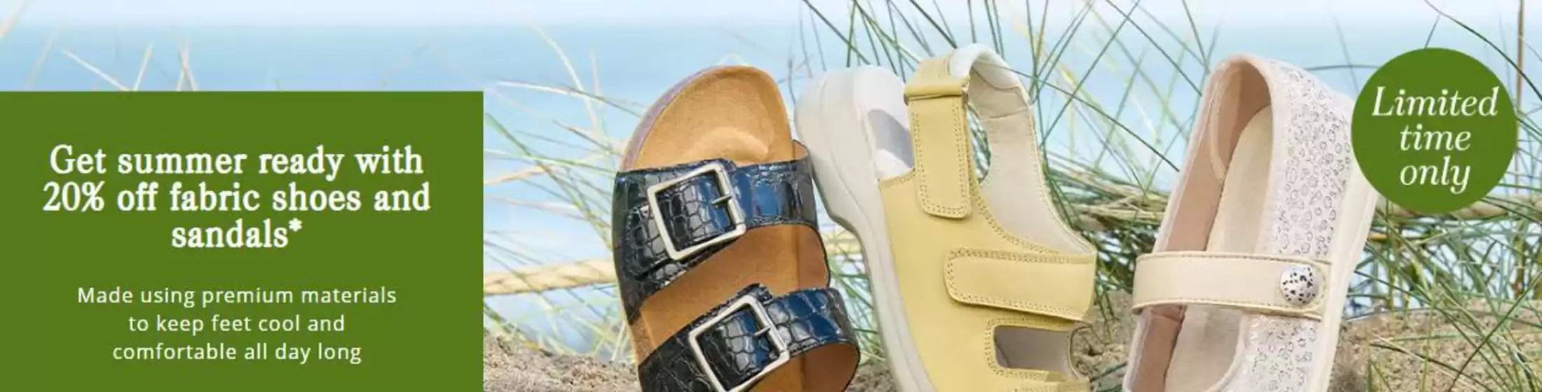Cosyfeet catalogue in Pembury | Get Summer Ready With 20% Off Fabric Shoes And Sandals* | 2026-05-22T00:00:00.000Z - 2026-05-27T00:00:00.000Z