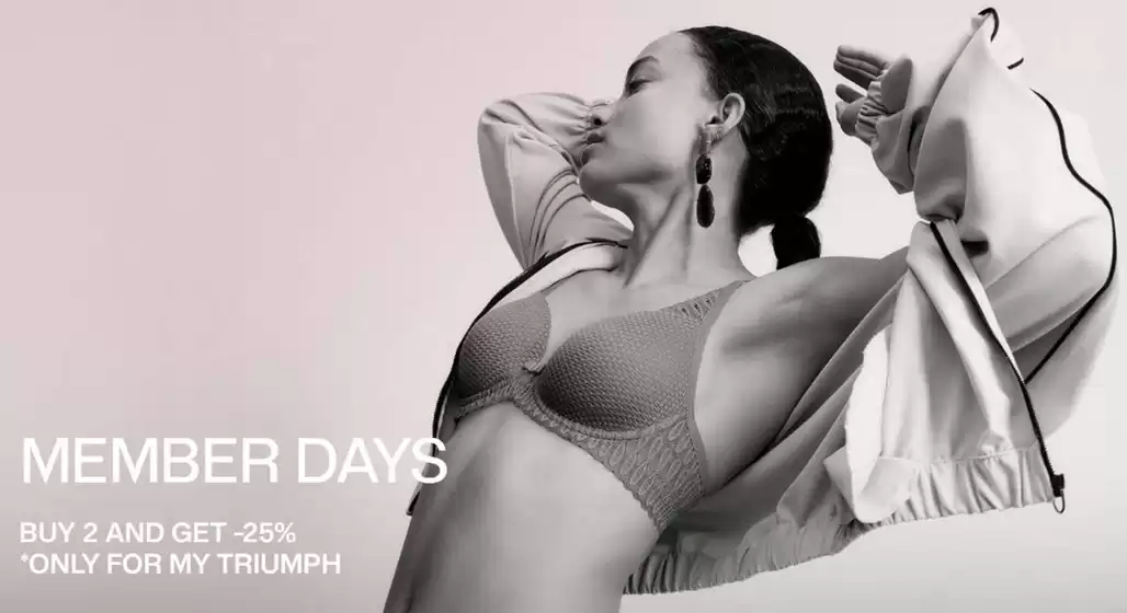Triumph catalogue | Members Days` | 2026-05-29T00:00:00.000Z - 2026-06-16T00:00:00.000Z