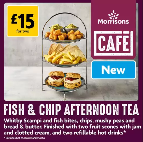 Morrisons catalogue | Fish & Chip Afternoon Tea | 2026-06-05T00:00:00.000Z - 2026-06-28T00:00:00.000Z