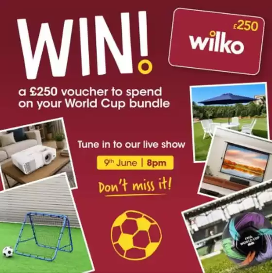 Wilko catalogue in Errol | Win! | 2026-06-09T00:00:00.000Z - 2026-06-09T00:00:00.000Z