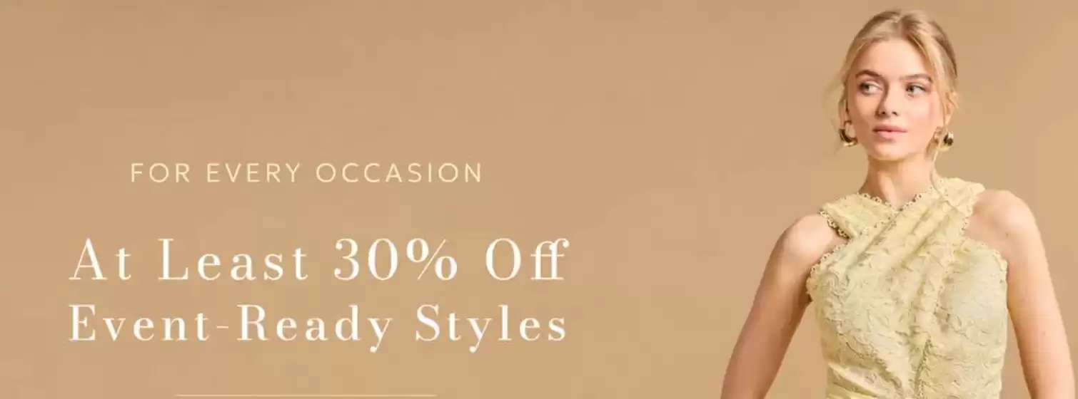 Oasis catalogue | At Least 30% Off Event Ready Styles | 2026-06-12T00:00:00.000Z - 2026-06-23T00:00:00.000Z
