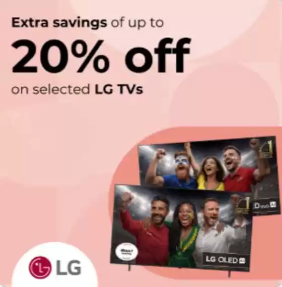 Hughes catalogue | Extra Saving Of Up To 20% Off On Selected LG TVs | 2026-06-23T00:00:00.000Z - 2026-07-07T00:00:00.000Z