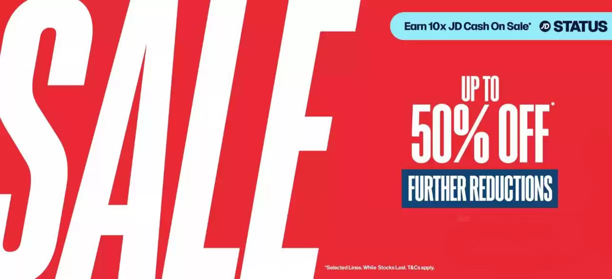 JD Sports catalogue | Sale Up To 50% Off Fruther Reductions | 2026-06-25T00:00:00.000Z - 2026-06-30T00:00:00.000Z