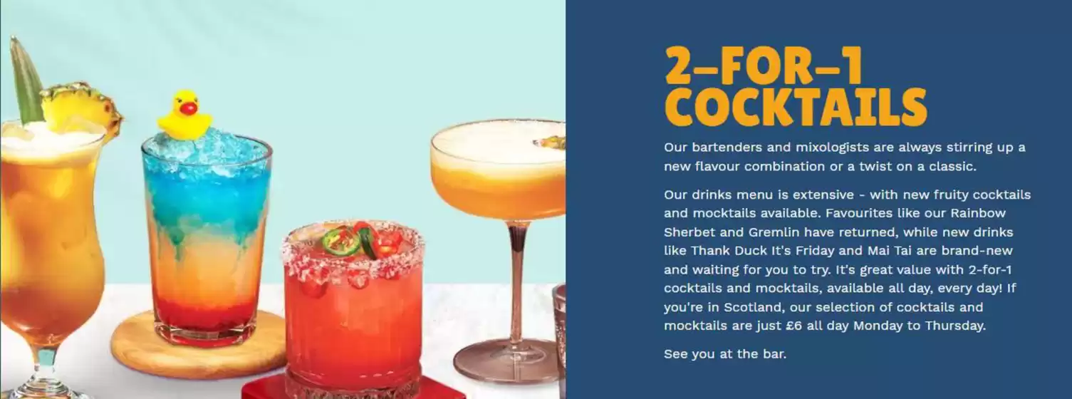 T.G.I. Friday's catalogue in Tonbridge | 2-For-1 Cocktails | 2026-07-01T00:00:00.000Z - 2026-07-23T00:00:00.000Z