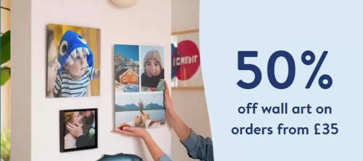 Photobox catalogue in Ealing | 50% Off Wall Art On Orders From £35 | 2026-07-02T00:00:00.000Z - 2026-07-10T00:00:00.000Z