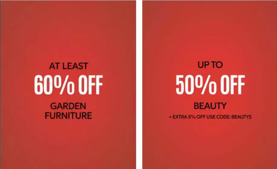 Debenhams catalogue in Collingham | At Least 60% Off Garden Furniture | 2026-07-07T00:00:00.000Z - 2026-07-22T00:00:00.000Z