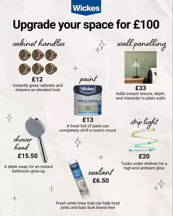 Wickes catalogue | Upgrade Your Space For £100 | 2026-07-24T00:00:00.000Z - 2026-08-06T00:00:00.000Z