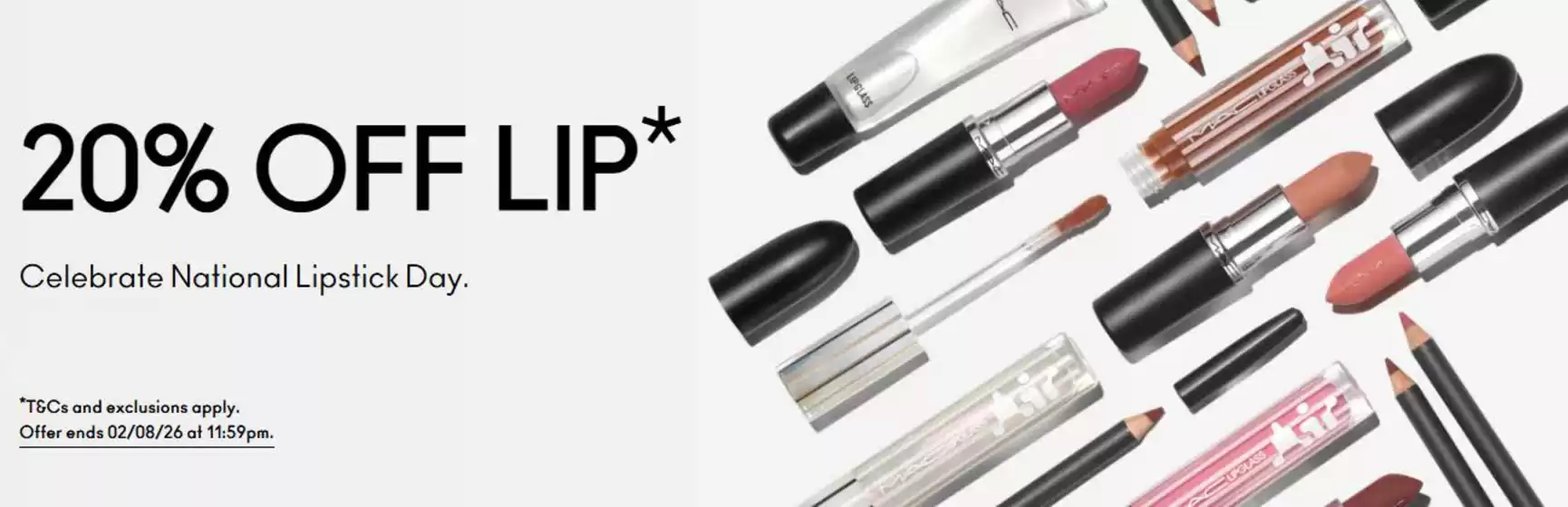 MAC Cosmetics catalogue | 20% Off Lip`  | 2026-07-27T00:00:00.000Z - 2026-08-02T00:00:00.000Z