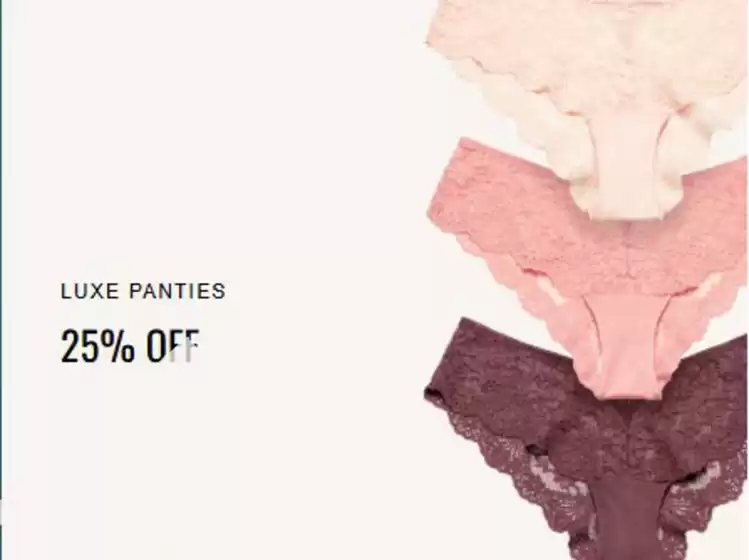 La Senza catalogue | Luxe Panties* | 2026-07-28T00:00:00.000Z - 2026-08-07T00:00:00.000Z