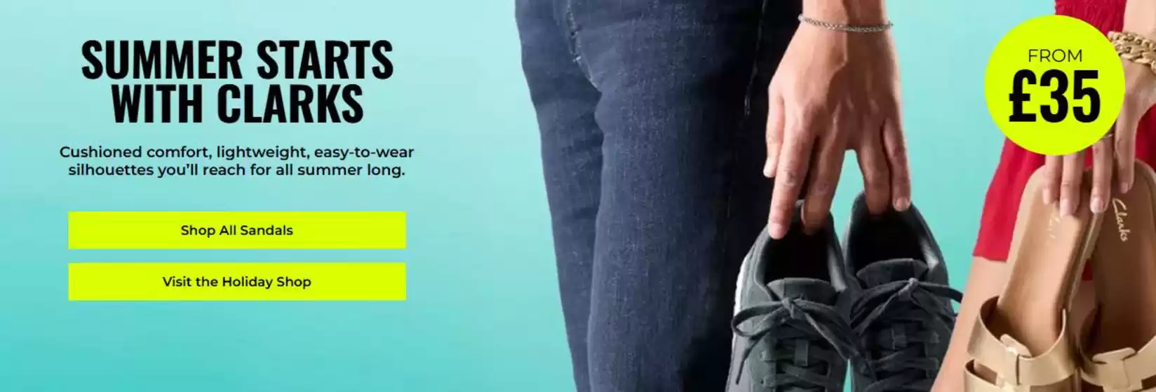 Clarks catalogue | Summer Starst With Clarks  | 2026-07-29T00:00:00.000Z - 2026-08-13T00:00:00.000Z