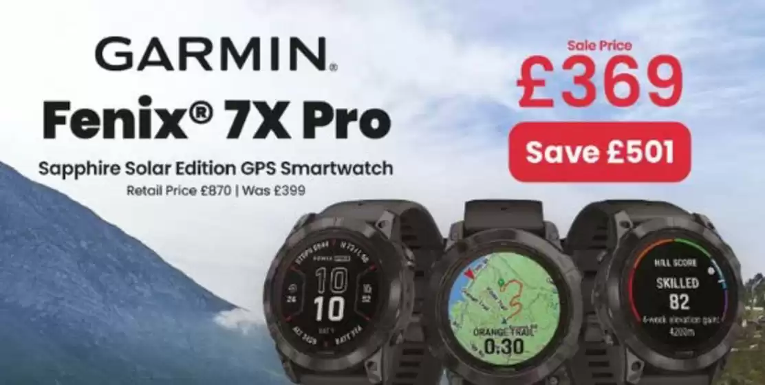 GO Outdoors catalogue | Soppihre Solar Edition GPS Smartwatch | 2026-07-30T00:00:00.000Z - 2026-08-14T00:00:00.000Z