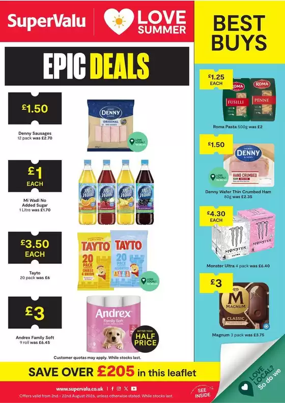 SuperValu catalogue | SuperValu weekly offers | 2026-08-02T00:00:00.000Z - 2026-08-22T00:00:00.000Z