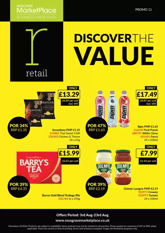 Musgrave MarketPlace catalogue in Holywell | Mni retail | 2026-08-03T00:00:00.000Z - 2026-08-23T00:00:00.000Z