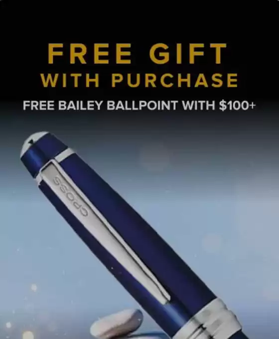 Cross catalogue | Free Gift With Purchase | 2026-08-05T00:00:00.000Z - 2026-08-21T00:00:00.000Z