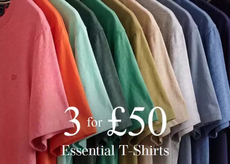 Superdry catalogue in Derby | 3 For £50 Essential T-Shirts `` | 2026-08-10T00:00:00.000Z - 2026-08-17T00:00:00.000Z