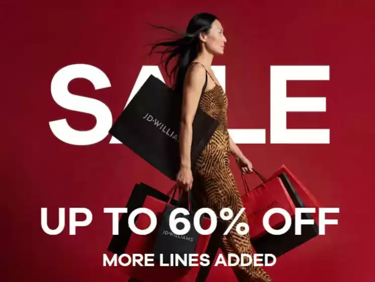 JD Williams catalogue | SALE UP TO 60% OFF MORE LINES ADDED | 2026-08-13T00:00:00.000Z - 2026-08-24T00:00:00.000Z