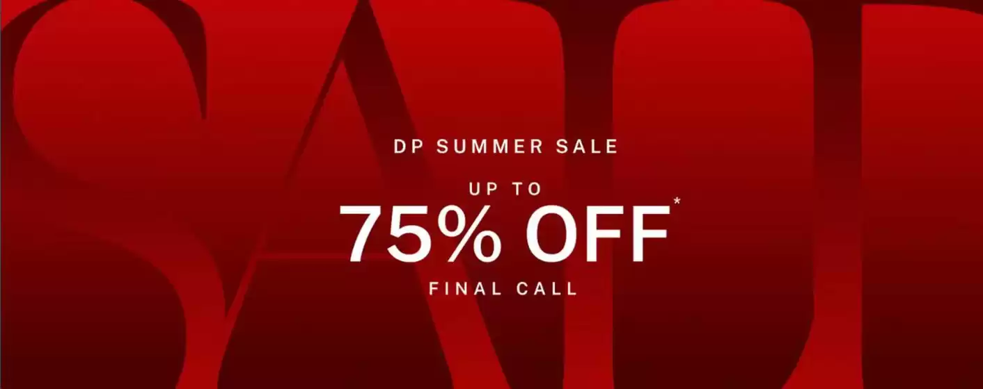 Dorothy Perkins catalogue in Eastwood | DP Summer Sale Up To 75% Off* Final Call | 2026-08-13T00:00:00.000Z - 2026-08-28T00:00:00.000Z