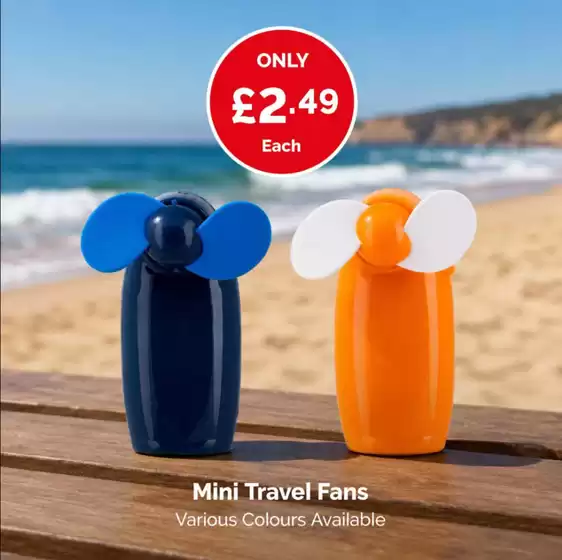 Poundstretcher catalogue in Taff's Well | Mini Travel Fans | 2026-08-17T00:00:00.000Z - 2026-08-31T00:00:00.000Z