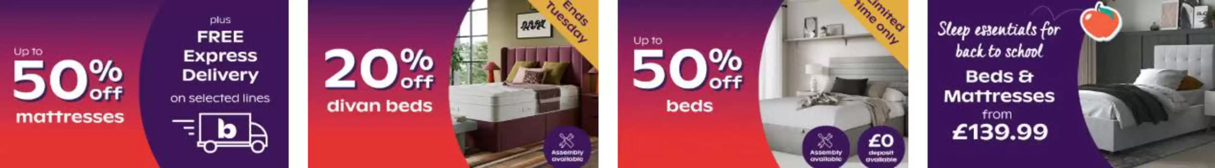 Bensons for Beds catalogue in Slough | Up To 50% Off Mattresses | 2026-08-20T00:00:00.000Z - 2026-09-07T00:00:00.000Z