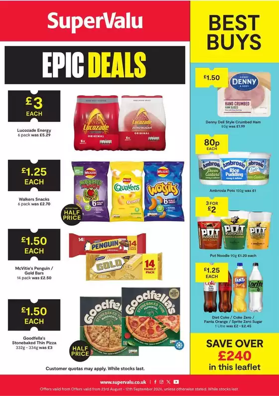 SuperValu catalogue | SuperValu weekly offers | 2026-08-23T00:00:00.000Z - 2026-09-12T00:00:00.000Z