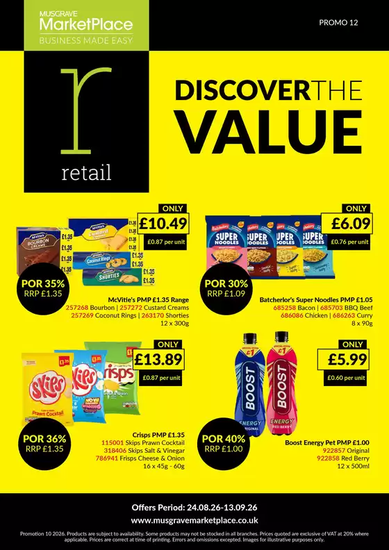 Musgrave MarketPlace catalogue | Mni retail | 2026-08-24T00:00:00.000Z - 2026-09-13T00:00:00.000Z