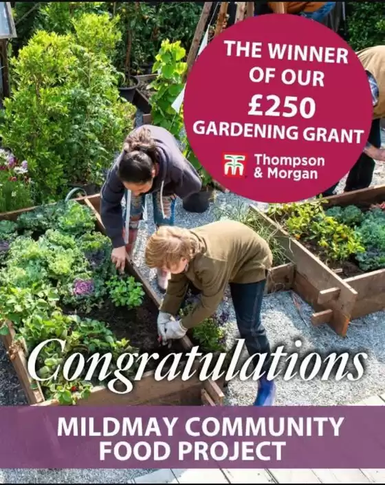 Thompson & Morgan catalogue | Mildmay Community Food Project  | 2026-09-02T00:00:00.000Z - 2026-09-05T00:00:00.000Z