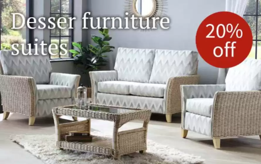 Notcutts Garden Centre catalogue in Caddington | Desser Furniture Suites | 2026-09-02T00:00:00.000Z - 2026-09-28T00:00:00.000Z