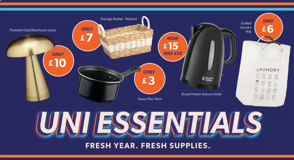 B&M Stores catalogue in Aberdour | Uni Essentials | 2026-09-10T00:00:00.000Z - 2026-09-22T00:00:00.000Z