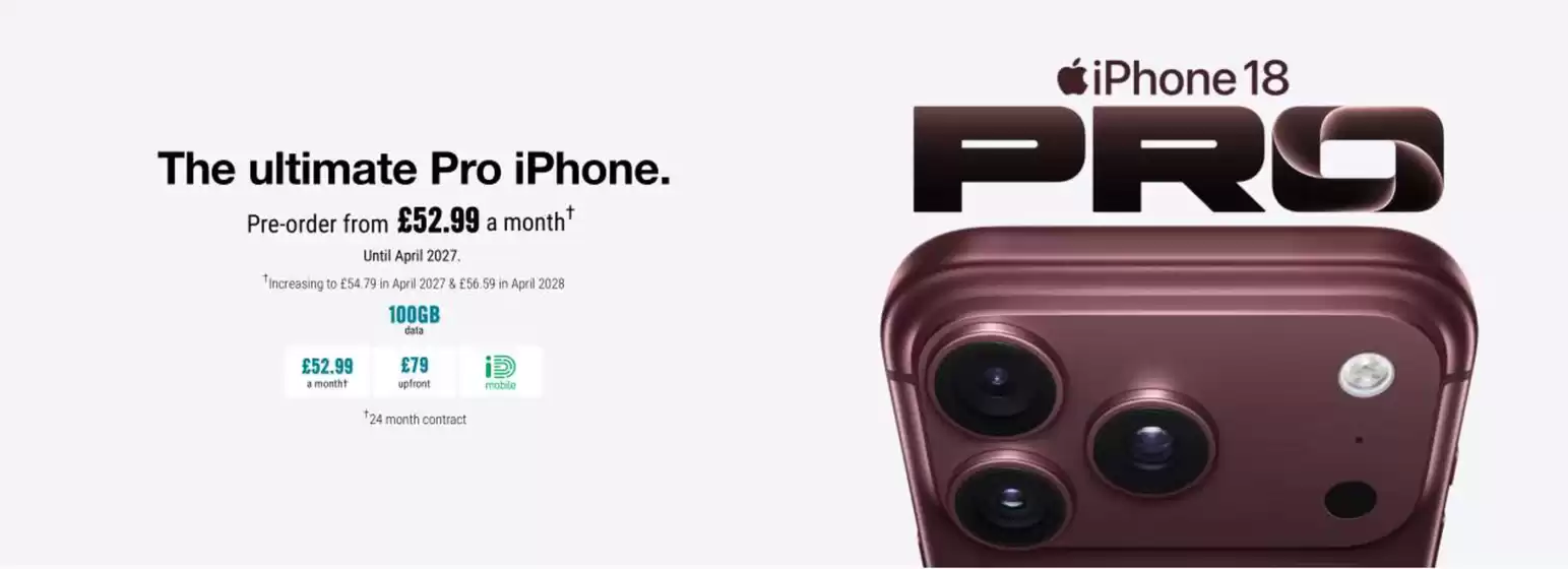 Carphone Warehouse catalogue in Kettering | THe Ultimate Pro iPhone ~ | 2026-09-16T00:00:00.000Z - 2026-10-12T00:00:00.000Z