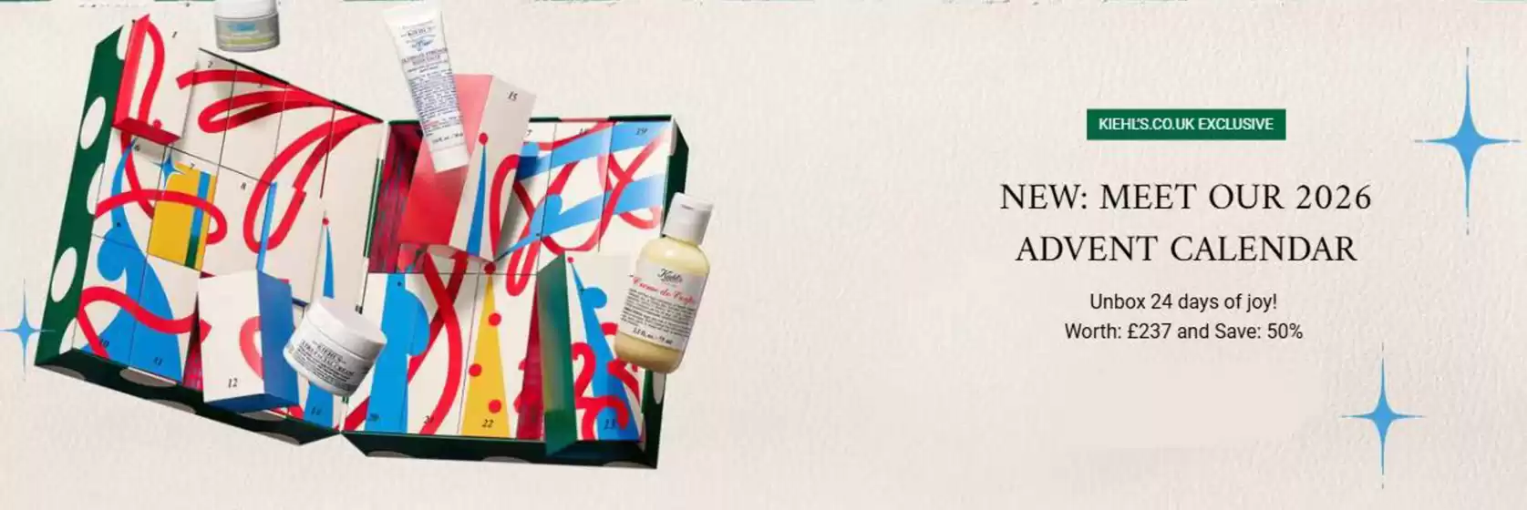 Kiehl's catalogue | New: Meet Our 2026 Advent Calendar | 2026-09-16T00:00:00.000Z - 2026-10-06T00:00:00.000Z