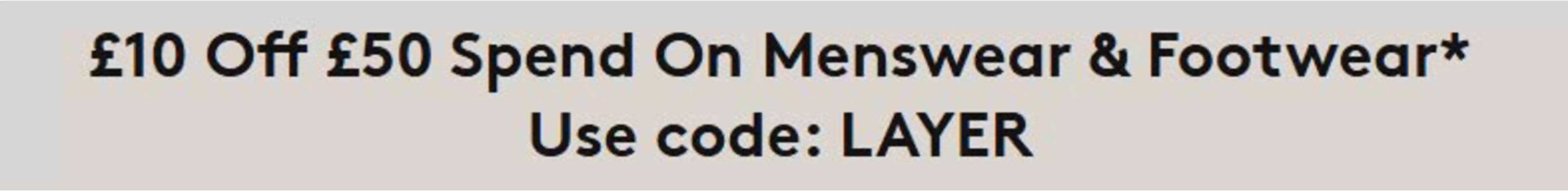 Jacamo catalogue | £10 Off £50 Spend On Mennwear Foorwear * | 2026-09-18T00:00:00.000Z - 2026-10-03T00:00:00.000Z