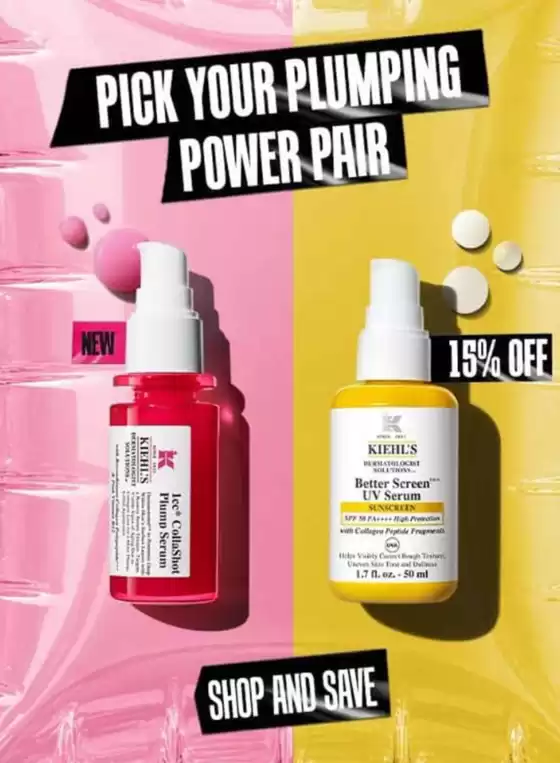 Kiehl's catalogue in Wednesbury | Pick Your Plumping Power Pair | 2026-09-21T00:00:00.000Z - 2026-09-30T00:00:00.000Z